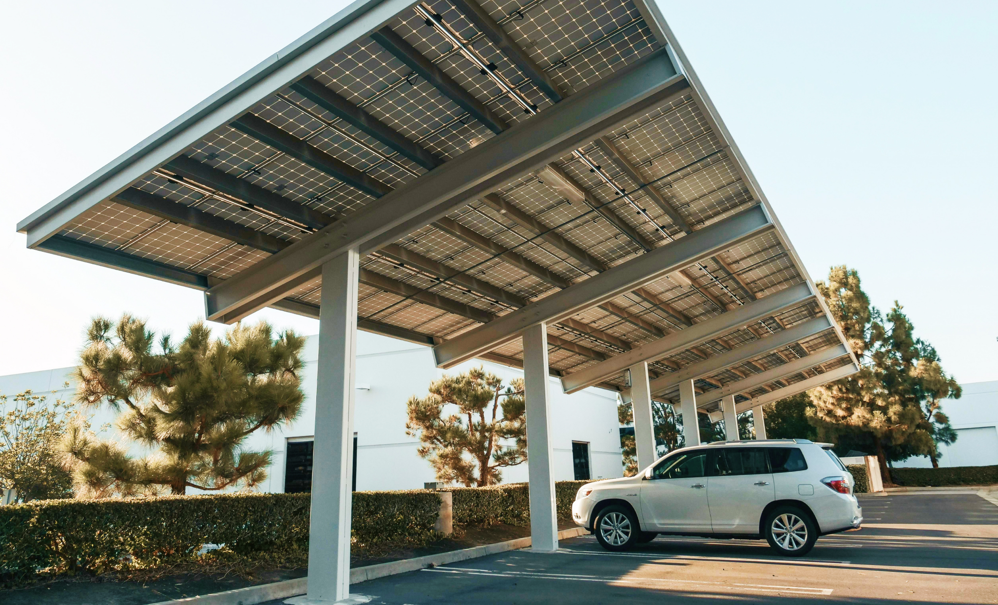 Carport Mounting Solar Solutions Background