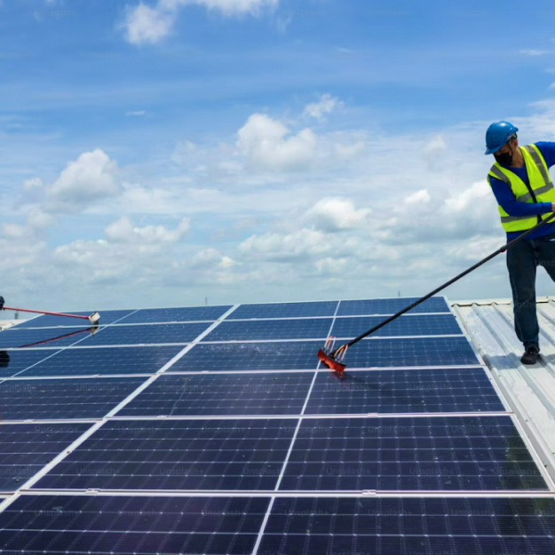 Solar panel cleaning equipment image